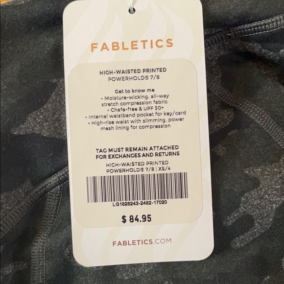 Fabletics High-waisted Printed Powerhold 7/8 XS/4 - Picture 7 of 7